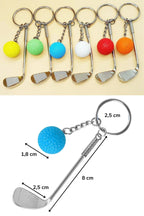 Gerçekçi Golf Tasarımlı Şık Anahtarlık Kolye Çanta Süsü Golf Keychain