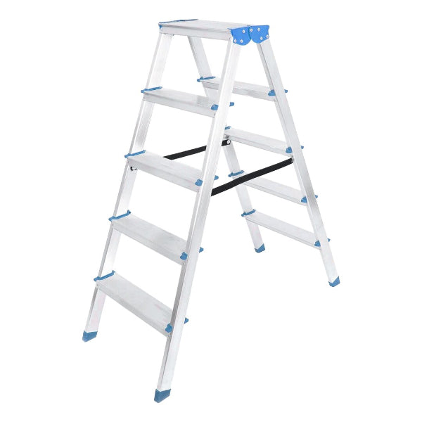 5+5 Çift Basamaklı Alüminyum Metal Merdiven — görsel 2