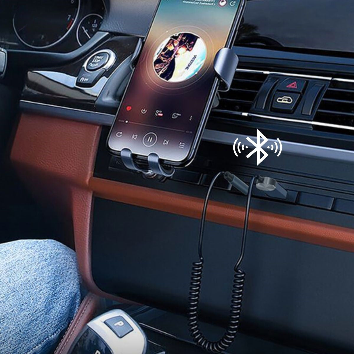 BUFFER Araba için Bluetooth Aux Alıcısı Wireless Araç Kiti