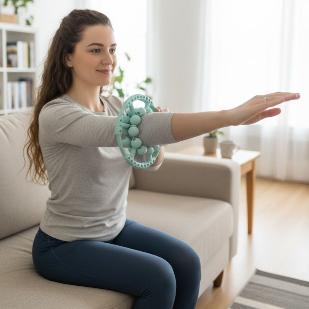 BUFFER 20 Tekerlekli Ayarlanabilir Bacak ve Kol Masaj Aleti – 360° Tam Daire Derin Doku Kas ve Lenfatik Masaj Silindiri
