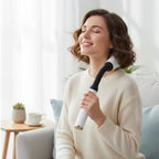 4 Farklı Başlıklı Uzun Saplı Derin Doku Masaj Tabancası, Boyun, Omuz ve Sırt için Ergonomik Saplı Çoklu Masaj Modlu Taşınabilir Masaj Aleti