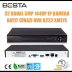 5 MP 1440P 10 İÇ MEKAN KAMERALI DAHİLİ MİKROFONLU IP POE Güvenlik Seti