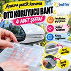 Oto Darbe Koruyucu Şeffaf Kendiliğinden Yapışkanlı Bantlar 4 Adet