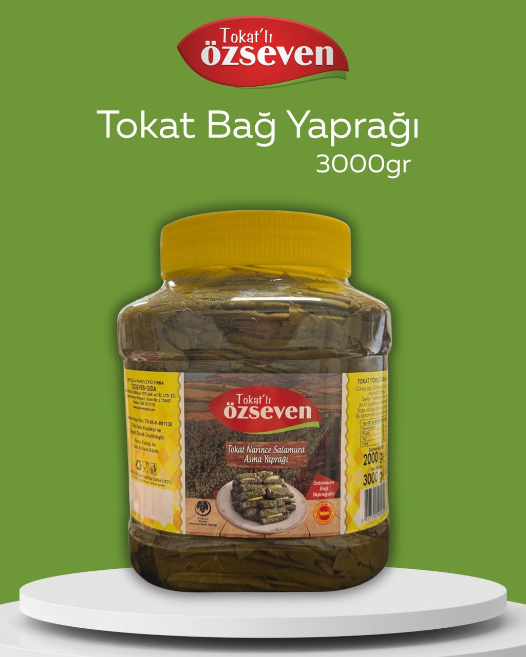 Tokat'lı Özseven Bağ Yaprağı 3kg
