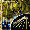 10'lu 45 cm Plastik Meteor LED USB 2M Kablo Sarı Renk Ağaç Işığı – Renk Değiştiren Asmalı Dekoratif Bahçe ve Dış Mekan Aydınlatması