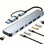 8 in 1 Usb Çevirici Notebook Macbook Type-C Uyumlu Çoklayıcı Görüntü Aktarıcı Hub