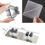 BUFFER Pratik Organizer 4lü Yapışkanlı Fırça Paspas Mop Fırça Sabitleyici Ergonomik Alet Aparatı