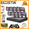 2 MP 1080P 8 Kameralı Harddisk Dahil AHD Güvenlik Seti
