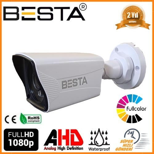 5mp Lens 2mp 1080P Warm LED 8 Kameralı 250GB Harddisk Dahil Güvenlik Kamerası Seti