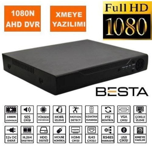 AHD DVR 16 Kanal Kamera Kayıt Cihazı Xmeye KD-516HD