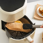 50 Adet Air Fryer Pişirme Kağıdı Tek Kullanımlık 23 Cm Yuvarlak Pişirme Kağıdı XXL PVC li