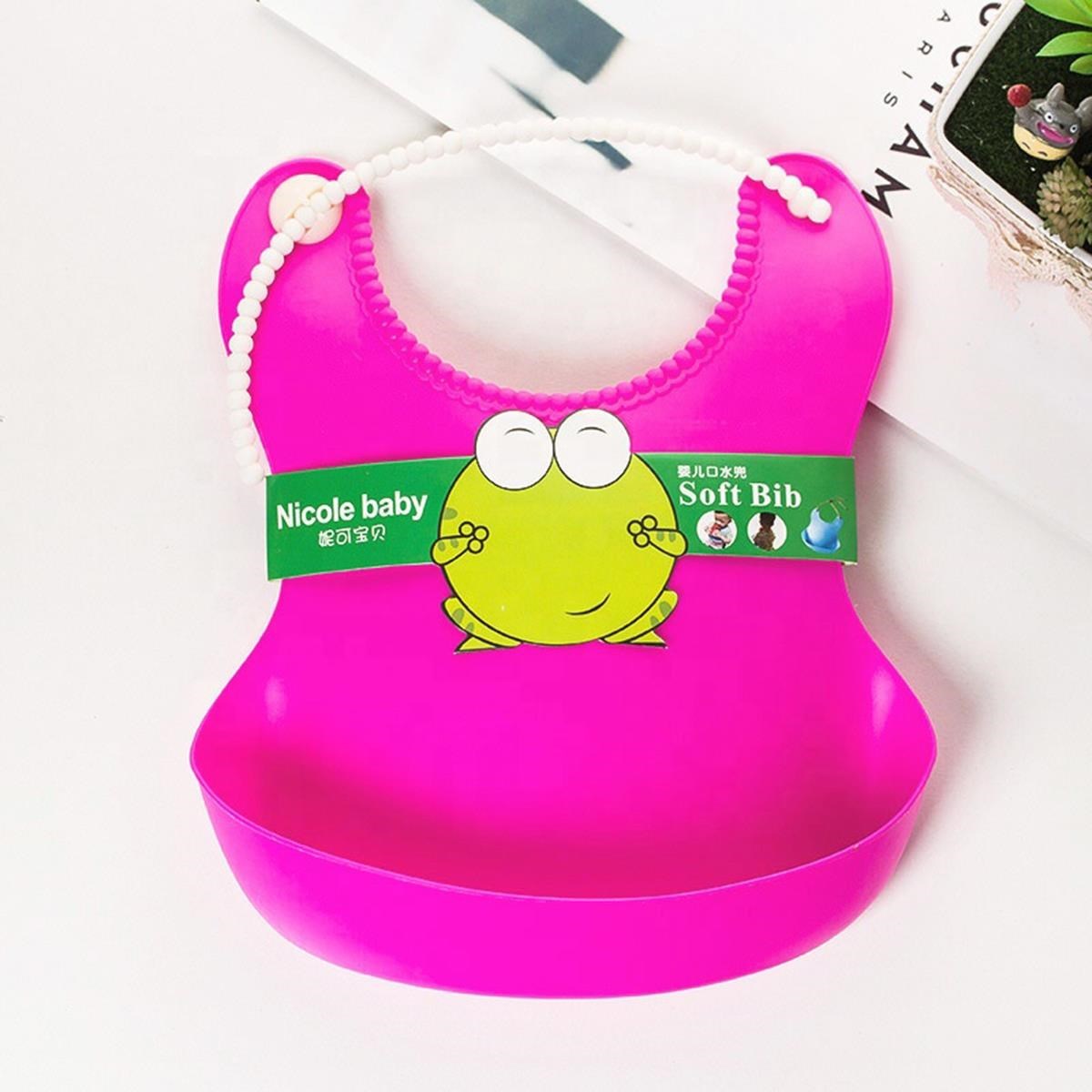 BUFFER Çocuk Bebek Mama Önlüğü Dökülme Engelleyici Bükülebilir Pembe