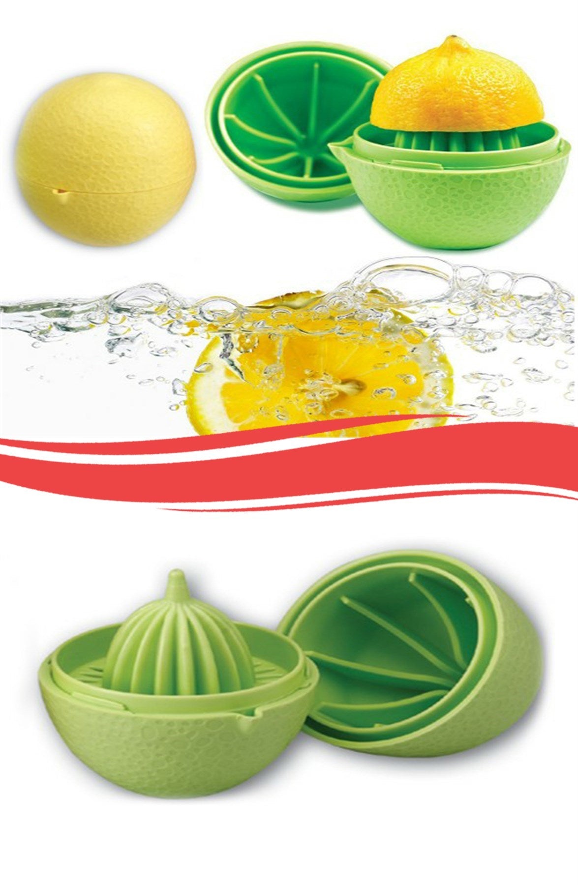 BUFFER Hazneli Kapaklı Hijyenik Pratik Kolay Limon Sıkacağı Aparatı