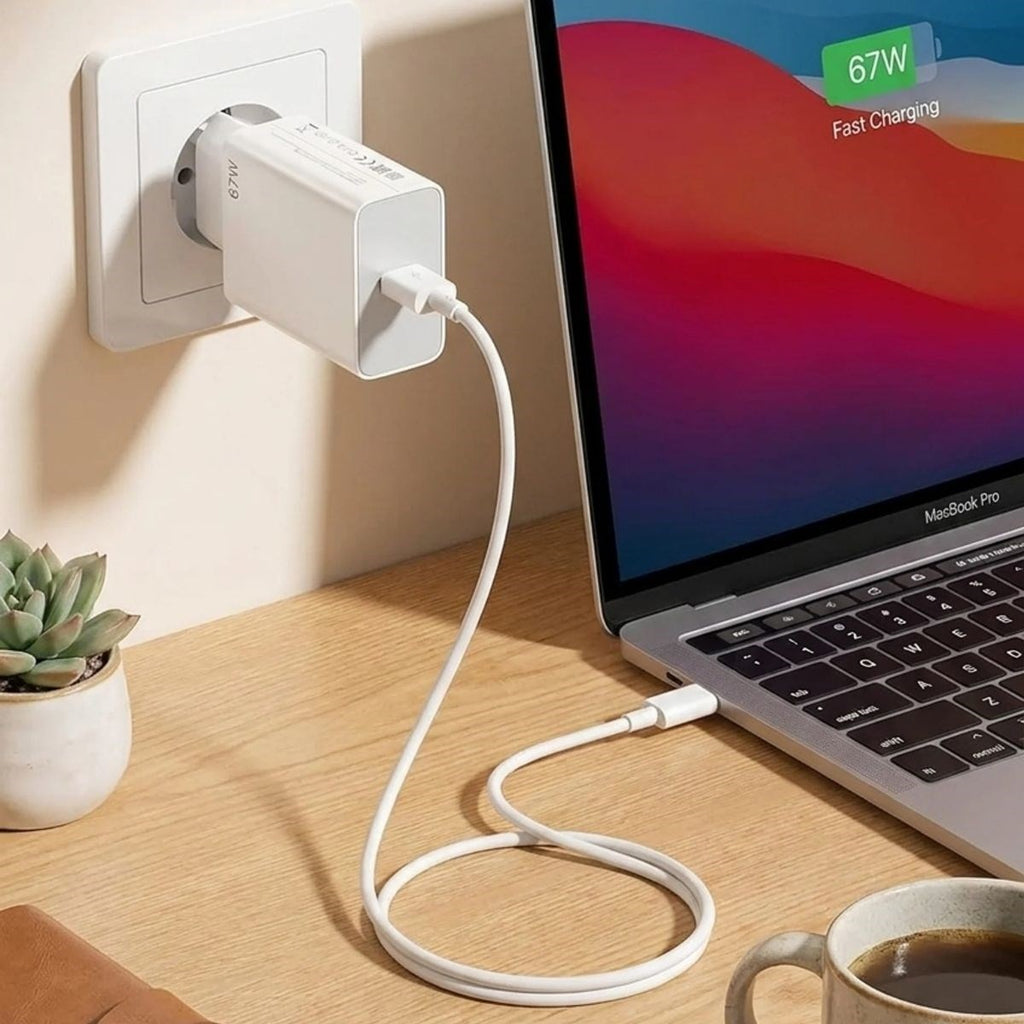BUFFER 67W Hızlı Şarj Adaptörü USB to Type-C – PD Destekli, Akıllı Hızlı Şarj Başlığı, Güvenli Güç Adaptörü