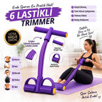 6 Lastikli Body Trimmer Karın Kası Çalıştırıcı Elastik Egzersiz Yayı ve Jimnastik Aleti
