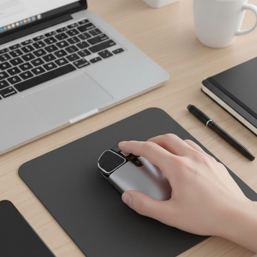BUFFER Sessiz Kablosuz Mouse – Wireless Optik Mouse, Sessiz Tıklama, Ergonomik Tasarım