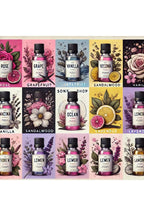 Favori 10'lu Set Esansiyel Uçucu Yağ Buhurdanlık Hava Nemlendirici Aroma Difüzörü Kokusu Esans