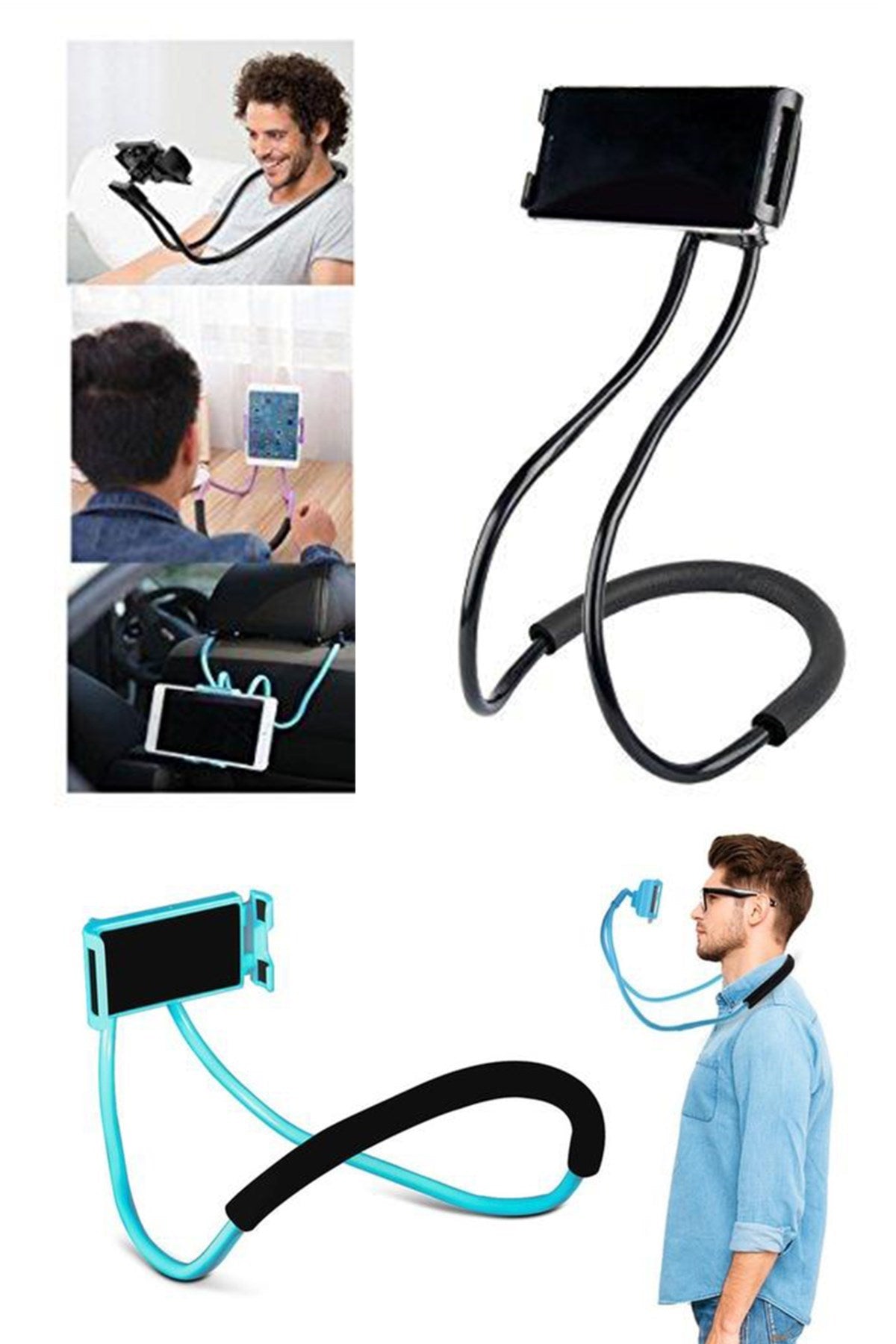 BUFFER Boyuna Asılan Ergonomik 360 Derece Cep Telefonu Tutucu Stand