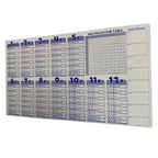 Statik Akıllı Kağıt Ingilizce Çarpım Tablosu 100x56 Cm