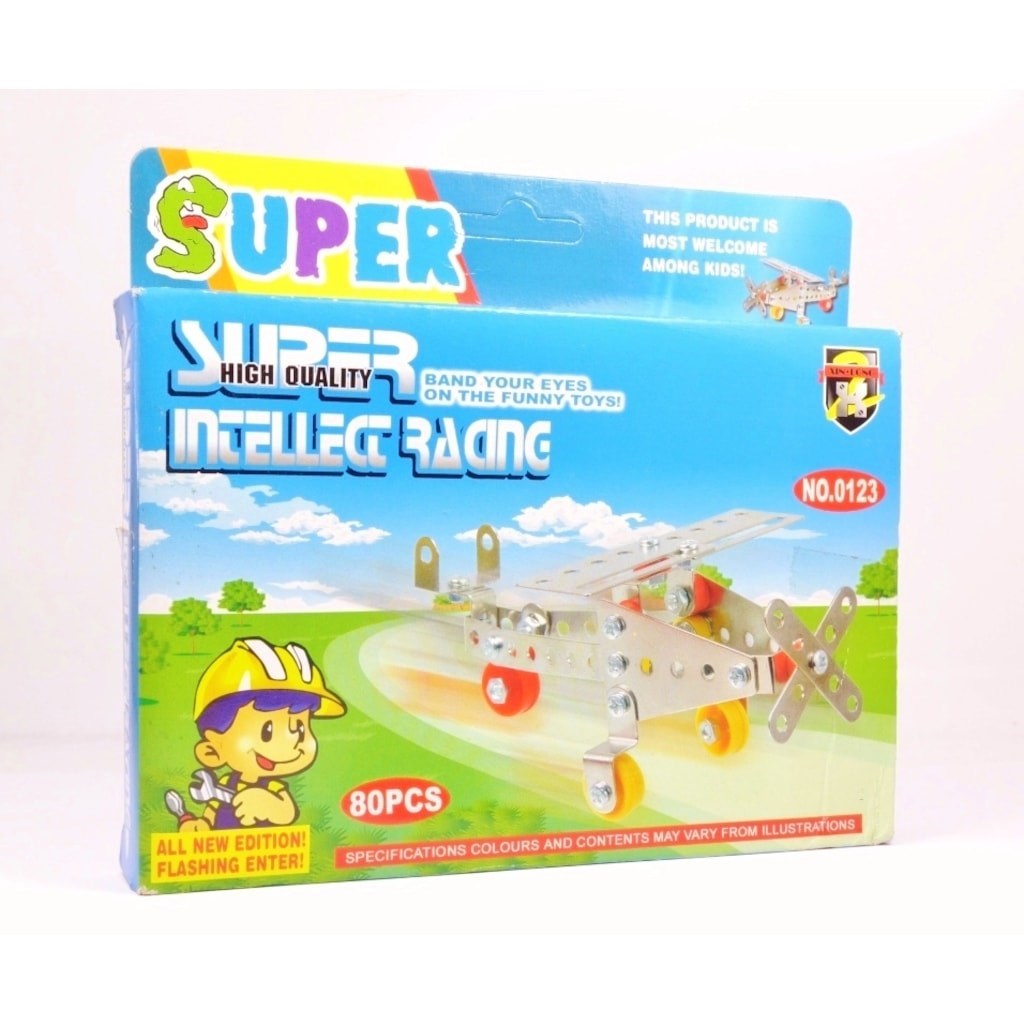 80 Parça Metal Lego Uçak - V38