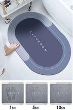 Sihirli Süper Su Emici Kaymaz Tabanlı Oval Paspas 40*60 cm