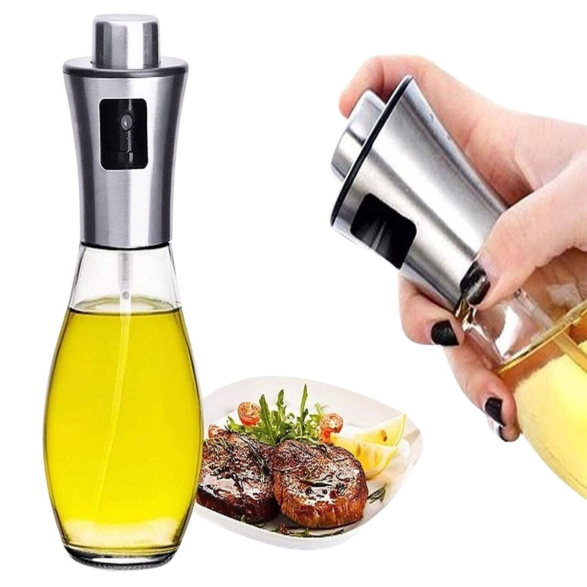 BUFFER Çok Amaçlı Spreyli Sızdırmaz Cam Şişe Yağdanlık Limon Sirke Sos Püskürtücü Dağıtıcı Sprey