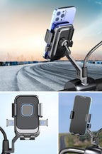 Motor,Motosiklet,Bisiklet ,Scooter İçin 360 Derece Dönebilen Dikiz Aynası Versiyonu Telefon Tutucu Aparat