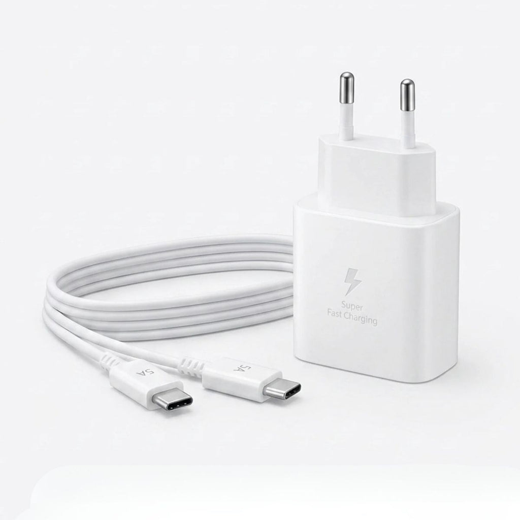 BUFFER 45W Süper Hızlı Şarj Adaptörü USB-C PD 3.0 PPS Fast Charger + 5A Type-C to Type-C Kablo
