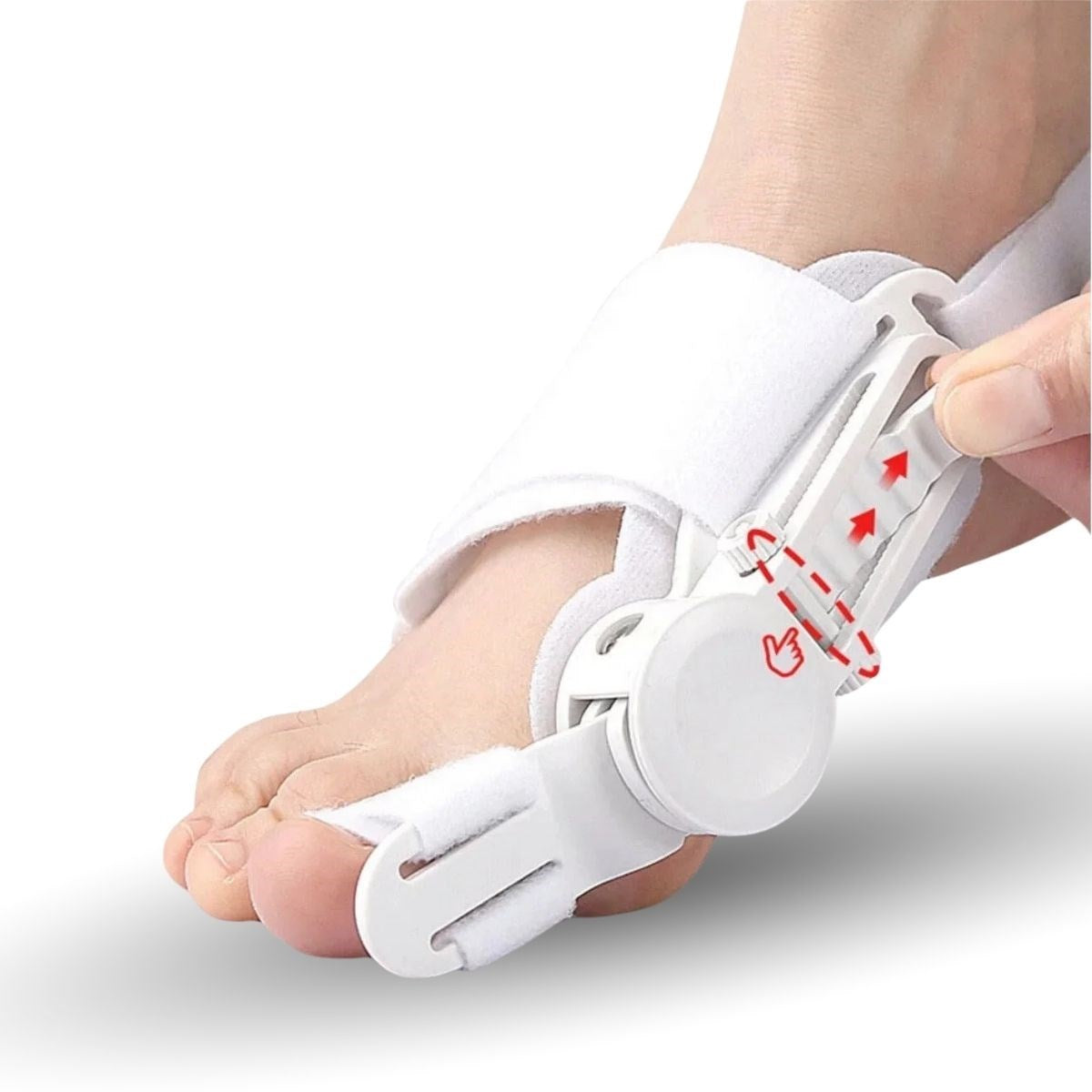 BUFFER Ayarlanabilir Ayak Baş Parmak Kemik Düzeltici – Halluks Valgus (Bunyon) Aparatı, Gece Gündüz Kullanıma Uygun Ayak Düzeltme Ateli