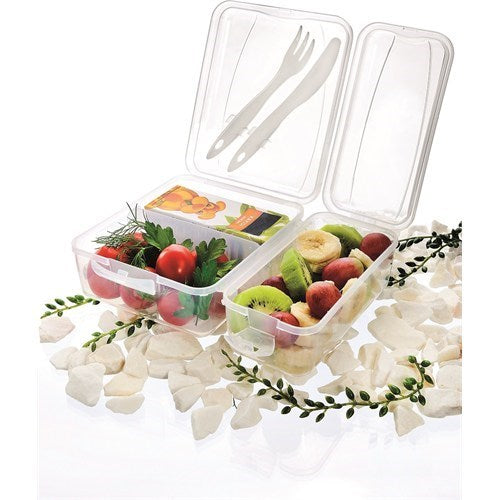BUFFER Takeaway Ergonomik Asorti Çatal Bıçaklı Pratik Yoğurt Saklama Kabı