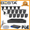 5 MP 1440P 10 DIŞ MEKAN KAMERALI IP POE Güvenlik Seti