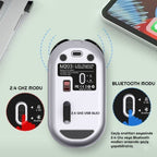 BUFFER Sessiz Kablosuz Mouse – Wireless Optik Mouse, Sessiz Tıklama, Ergonomik Tasarım