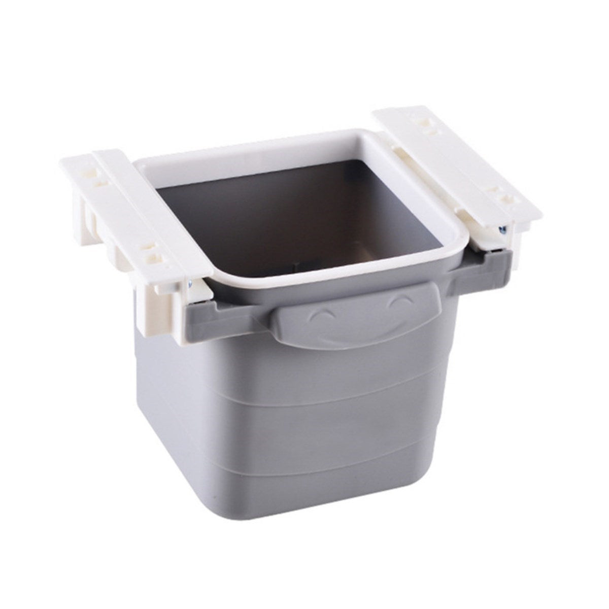 BUFFER Mini Masa Çöp Kovası Plastik Tezgah Altı Geri Çekilebilir Yapışkanlı Görünmez Bölme Pratik