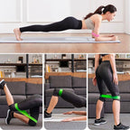 5'li Egzersiz Direnç Bant Seti – Pilates, Fitness ve Crossfit Lastiği (Taşıma Çantalı)