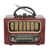 Orta Boy Retro Ahşap Tasarım Bluetooth Hoparlörlü Radyo – FM/AM Destekli, Şarjlı ve Taşınabiliri Radyo NS-6636