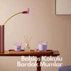 Bolsius Şeftali Kokulu Bardakta Mum – 80/73 mm, 25 Saat Yanma Süresi - Herseyben.de