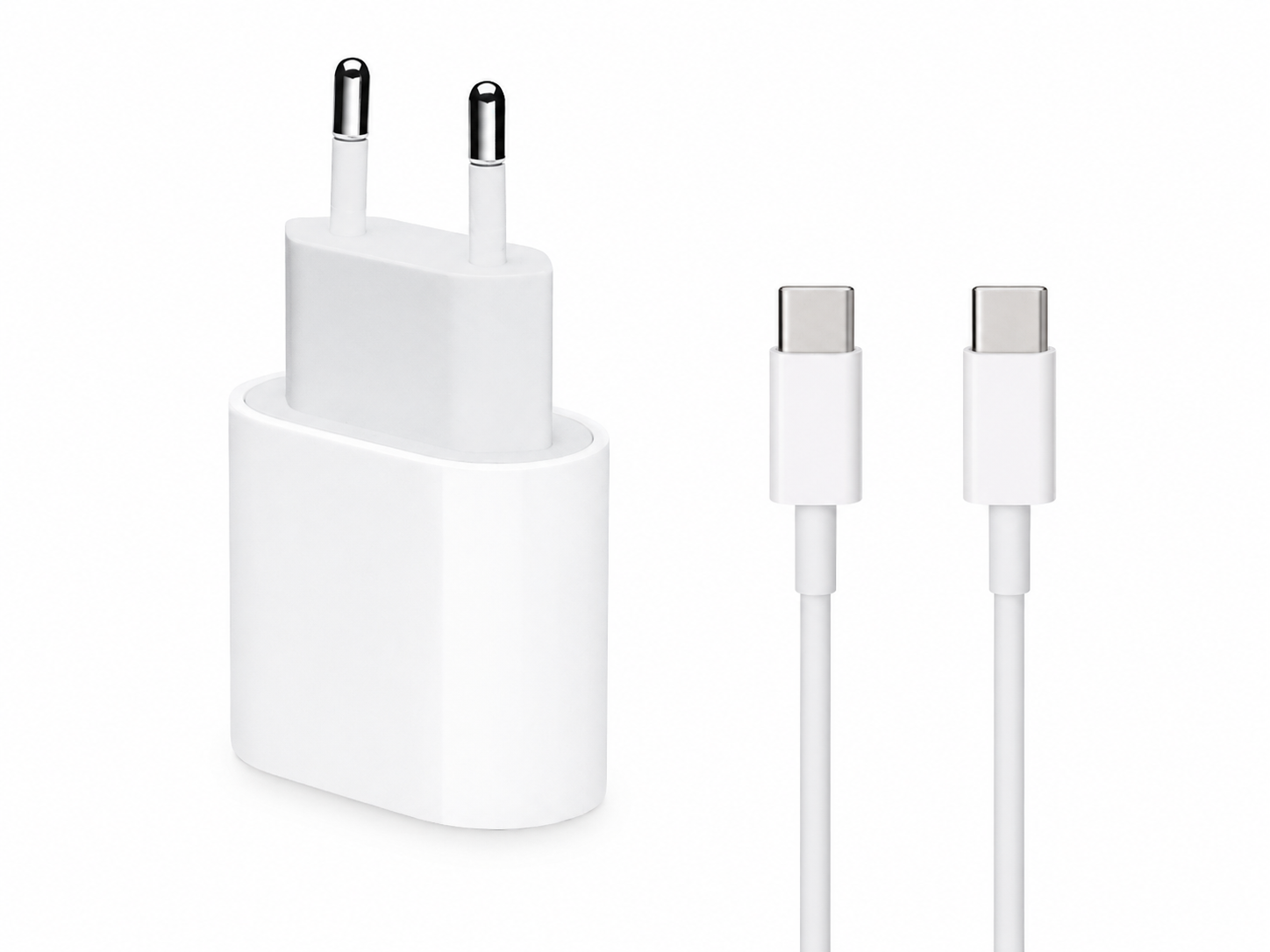 25W USB-C Hızlı Şarj Adaptörü ve USB-C to USB-C Kablo Seti 1M – Type-C Güç Adaptörü