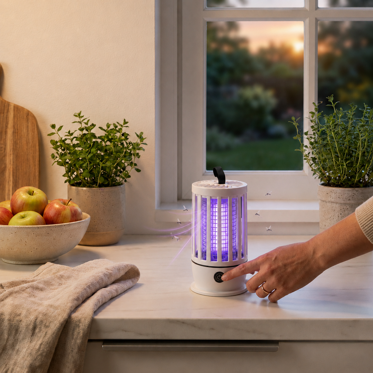 Elektrikli Sinek Öldürücü Lamba – Mor UV Işıklı, Sessiz ve Taşınabilir