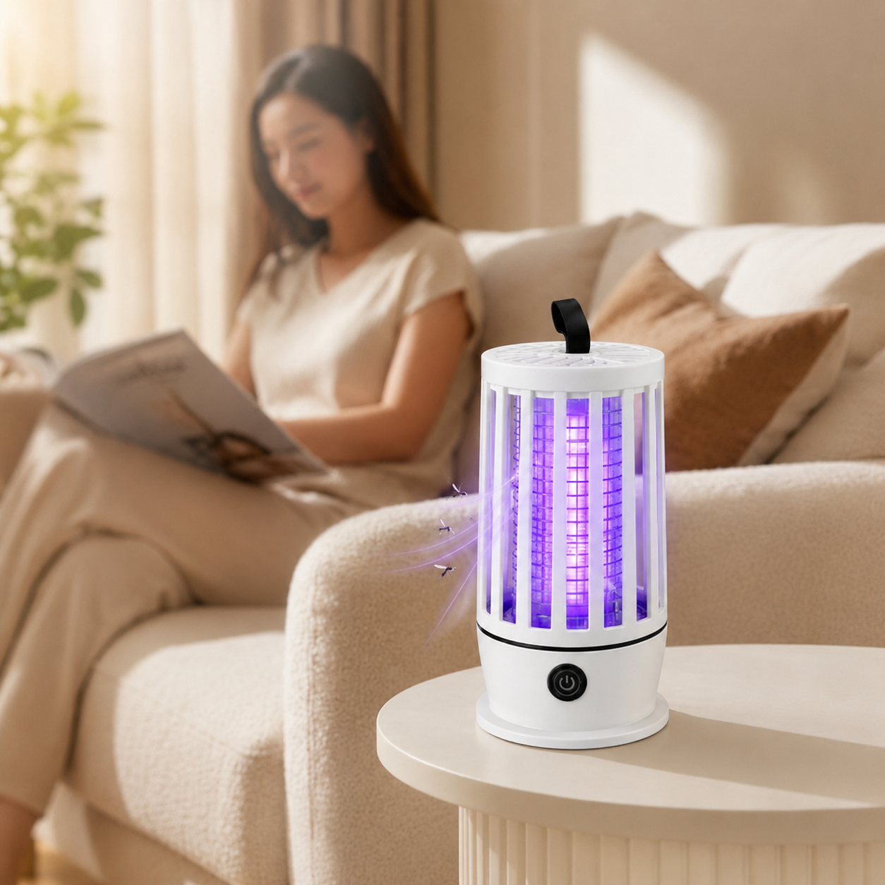 Elektrikli Sinek Öldürücü Lamba – Mor UV Işıklı, Sessiz ve Taşınabilir