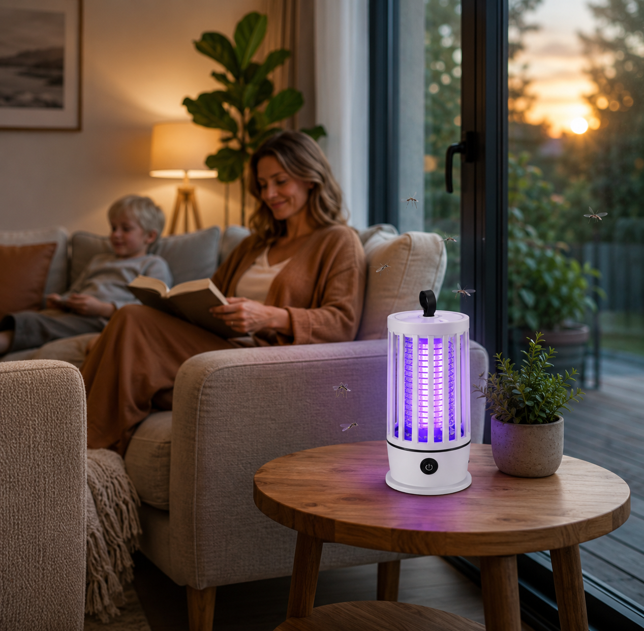Elektrikli Sinek Öldürücü Lamba – Mor UV Işıklı, Sessiz ve Taşınabilir