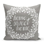 Home Sweet Home Dijital Baskılı Dekoratif Yastık Kırlent Kılıfı - Herseyben.de