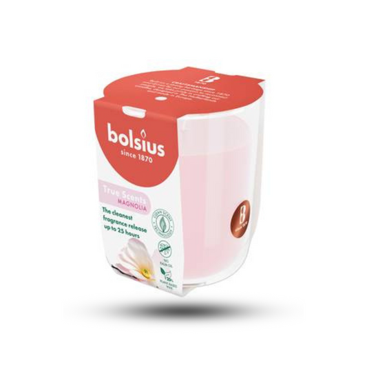 Bolsius Manolya Kokulu Bardakta Mum – 80/73 mm, 25 Saat Yanma Süresi