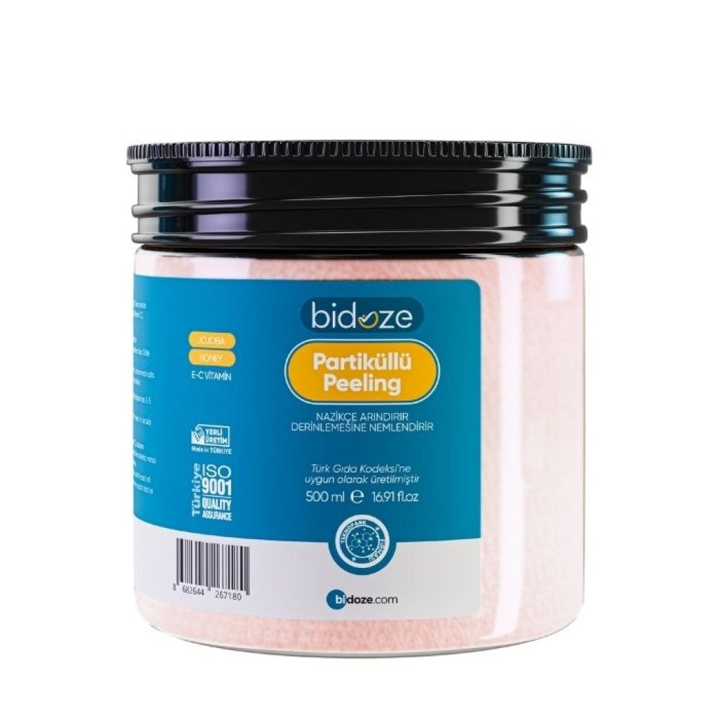 Bidoze Partiküllü Vücut Peelingi 500 Ml | Kolajen ve E Vitamini Destekli Arındırıcı Scrub
