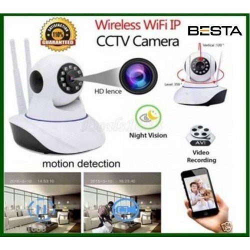 1080P 2MP 360 derece Full HD Kablosuz IP Gece Görüşlü WİFİ Güvenlik Kamerası 32 GB SD Kart Dahil