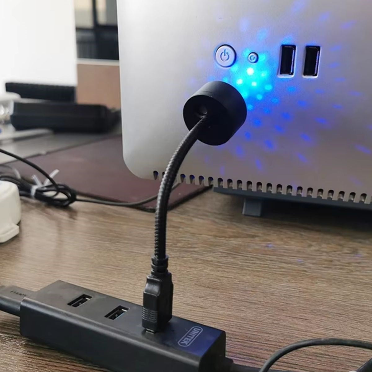 BUFFER USB Sese Duyarlı 8 Farklı Mod Işıklı LED Atmosfer Işığı – Ambiyans Aydınlatması