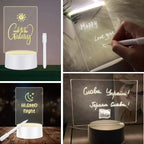 BUFFER USB Kablolu Işıklı Kendiliğinden Beyaz Kalemli-Silgili Kreatif 3D Görselleştirme LED Lambası