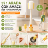 5'i 1 arada çok amaçlı şişe temizleme fırçası