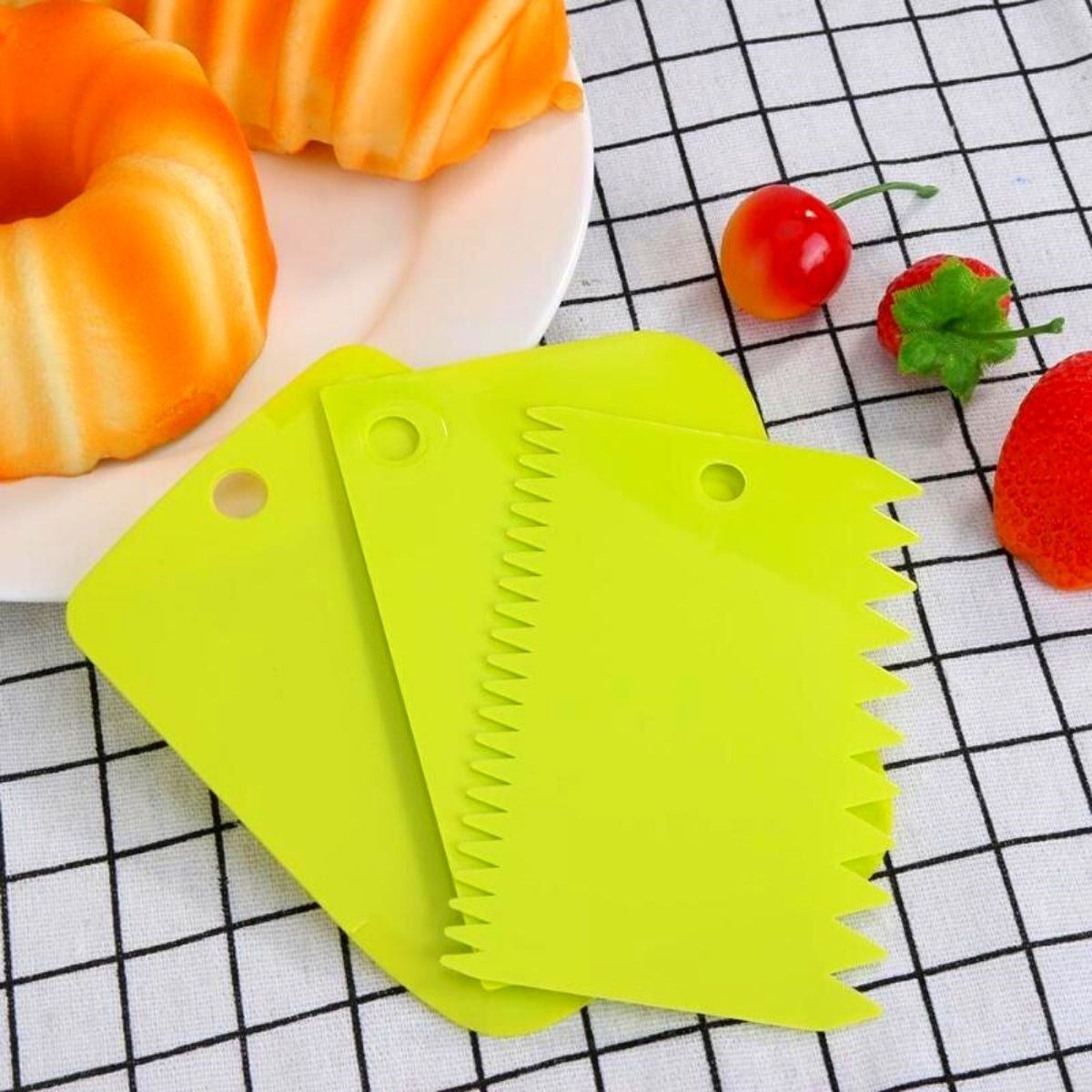 BUFFER Pasta Hamur Şekillendirici Spatula Kesici Kazıyıcı Dekoratör Set