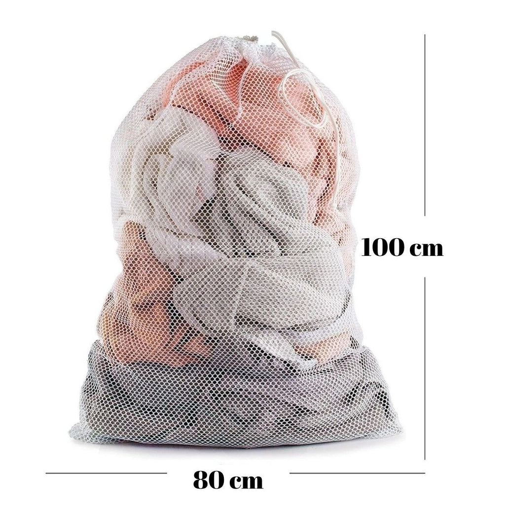 Büyük Boy File Çamaşır Torbası 80x100 cm | Hassas Yıkama Filesi | Yorgan, Perde, Nevresim Yıkama Torbası