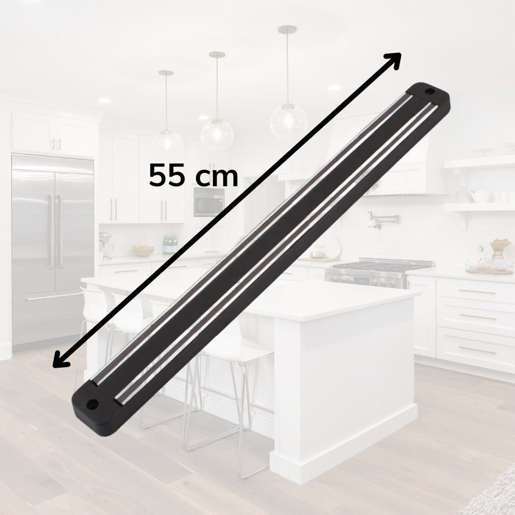 BUFFER Mıknatıslı Paslanmaz Duvar Bıçak Askısı Standı 55 Cm Aparat